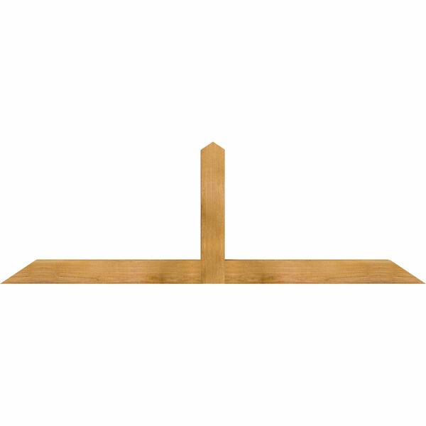 Ekena Millwork Portland Rough Sawn Timber Gable Bracket, Western Red Cedar, 72"W x 24"H x 4"D x 4"F, 8/12 Pitch GBW072X24X0404POR00RWR - main